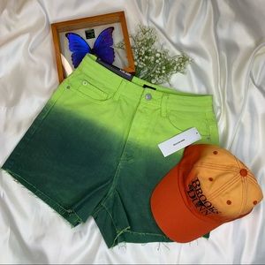 Ombre High Waisted Jean Short